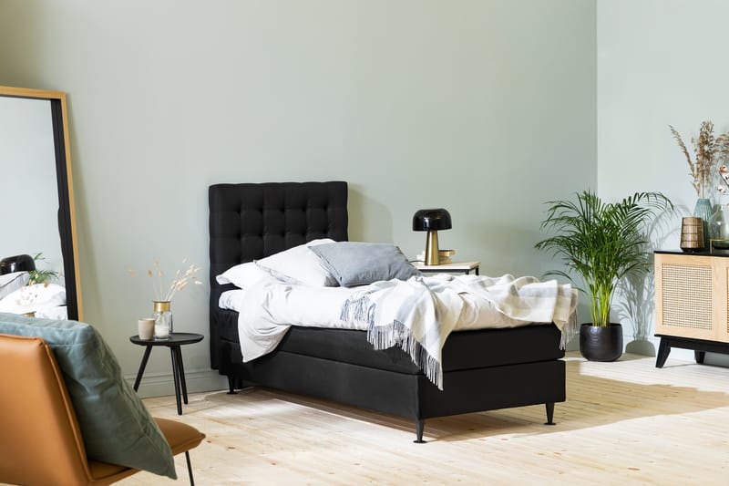 Ella Sengepakke 90x200cm - Svart - Møbler - Senger - Kontinentalsenger