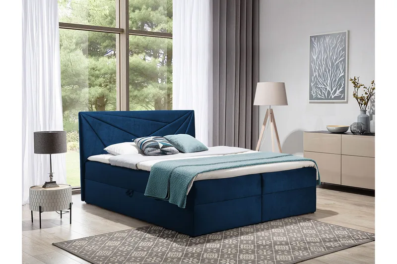 Frusci Kontinentalseng 120x200 + Overmadrass - Møbler - Senger - Kontinentalsenger