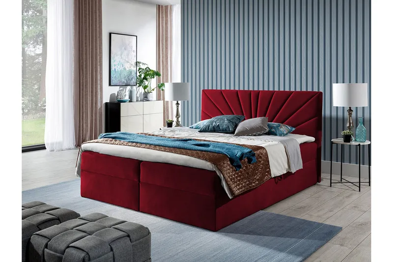 Frusci Kontinentalseng 120x200 + Overmadrass - Møbler - Senger - Kontinentalsenger