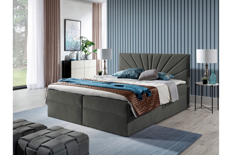 Frusci Kontinentalseng 160x200 + Overmadrass - Møbler - Senger - Kontinentalsenger