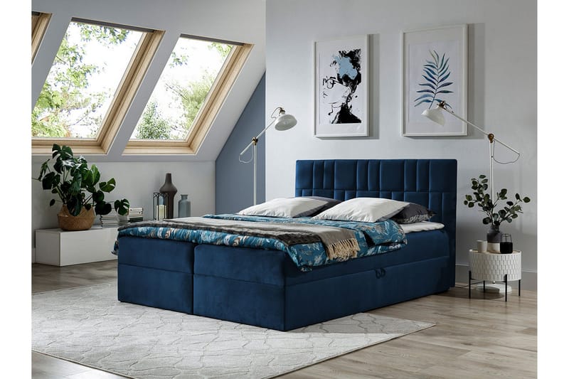 Frusci Kontinentalseng 160x200 + Overmadrass - Møbler - Senger - Kontinentalsenger