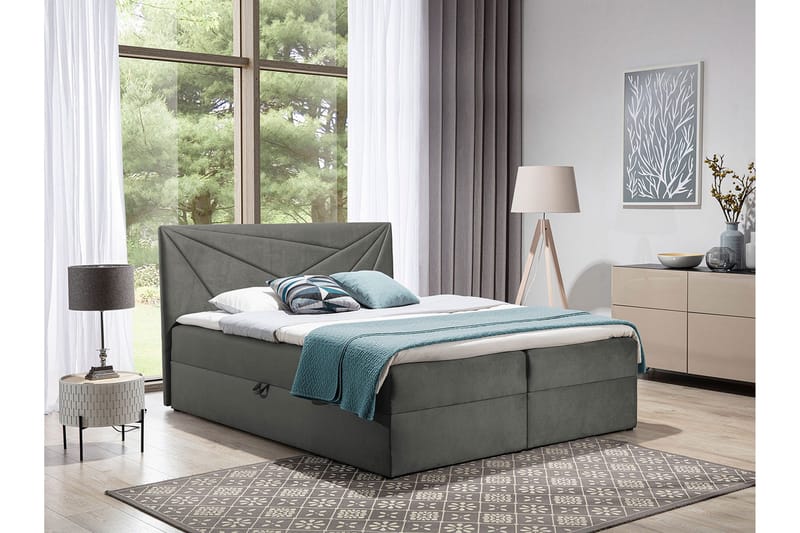 Frusci Kontinentalseng 180x200 + Overmadrass - Møbler - Senger - Kontinentalsenger