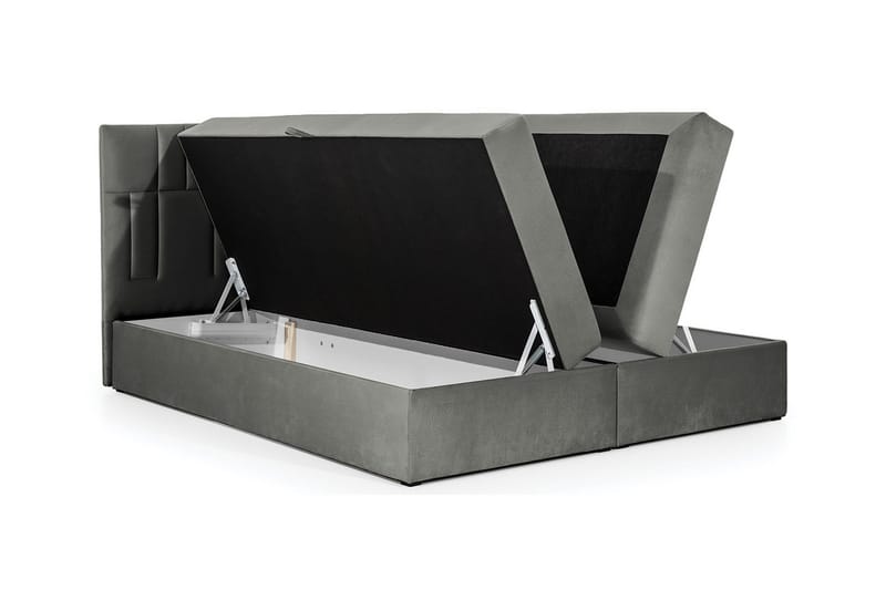 Frusci Sengepakke – Kontinentalseng 120x200 cm med Sengegavl + Overmadrass med Fasthetsgrad Medium - Rosa - Møbler - Senger - Kontinentalsenger