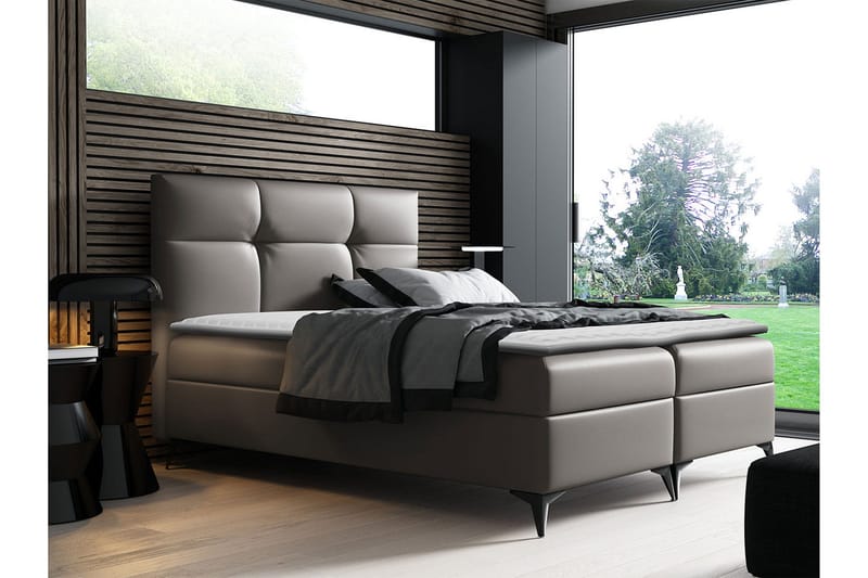 Galtebol Kontinentalseng 160x200 cm - Grå - Møbler - Senger - Kontinentalsenger