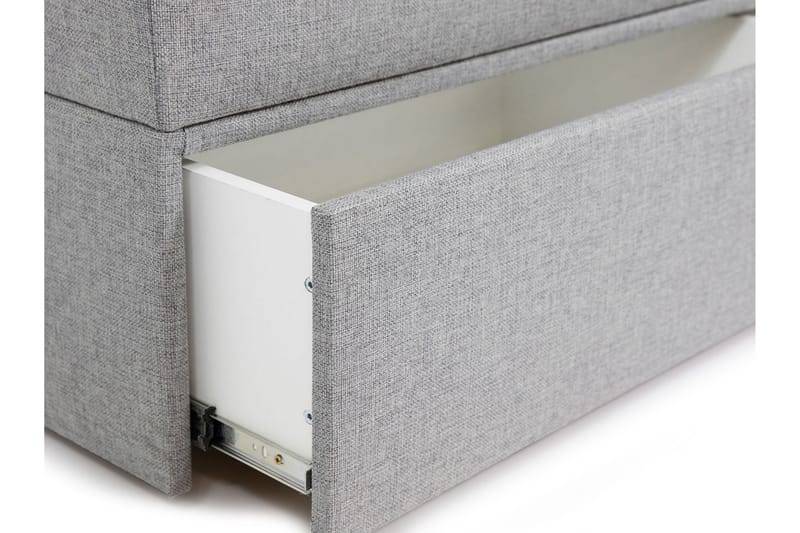 Garda Lux Kontinentalseng 140x207 cm - Hvit - Møbler - Senger - Kontinentalsenger