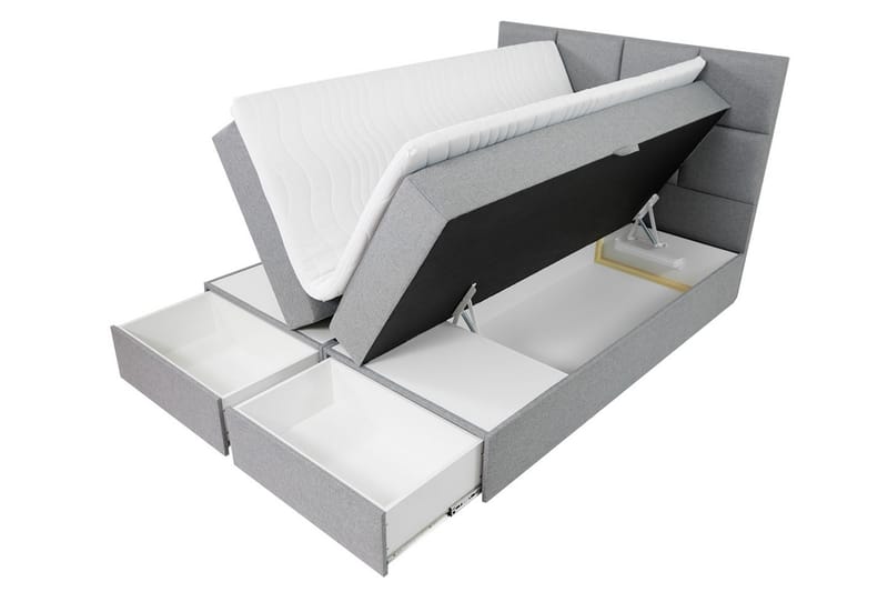 Garda Lux Kontinentalseng 140x207 cm - Hvit - Møbler - Senger - Kontinentalsenger