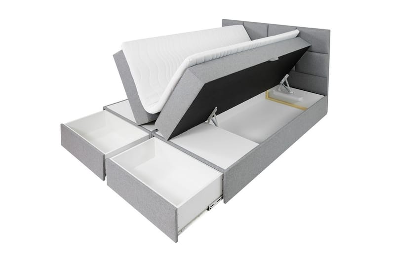 Garda Lux Kontinentalseng 140x207 cm - Hvit - Møbler - Senger - Kontinentalsenger