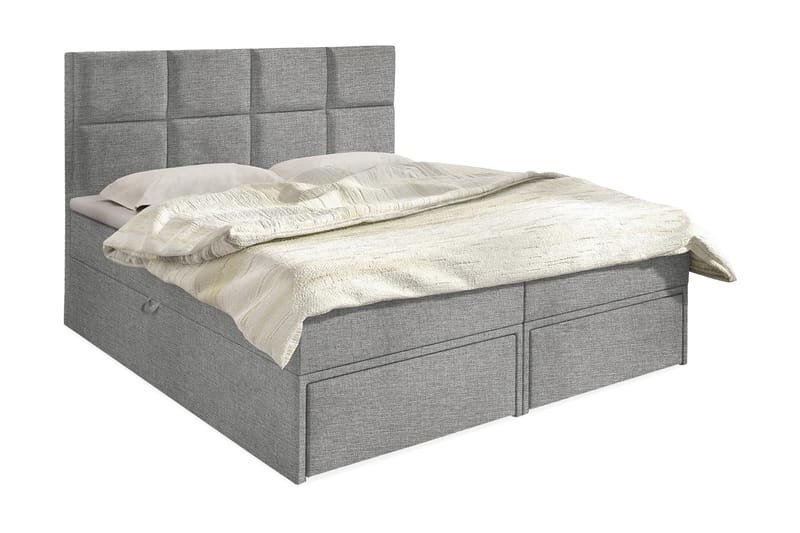 Garda Lux Kontinentalseng 160x207 cm - Grå - Møbler - Senger - Kontinentalsenger