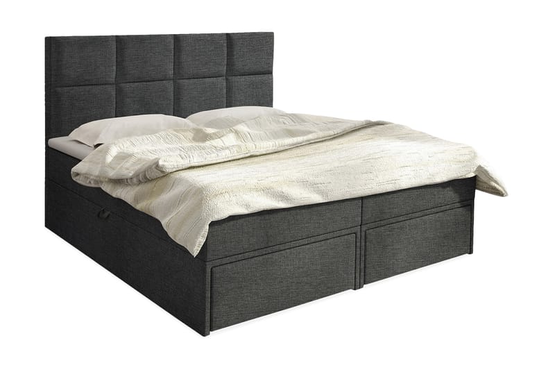 Garda Lux Kontinentalseng 160x207 cm - Svart - Møbler - Senger - Kontinentalsenger