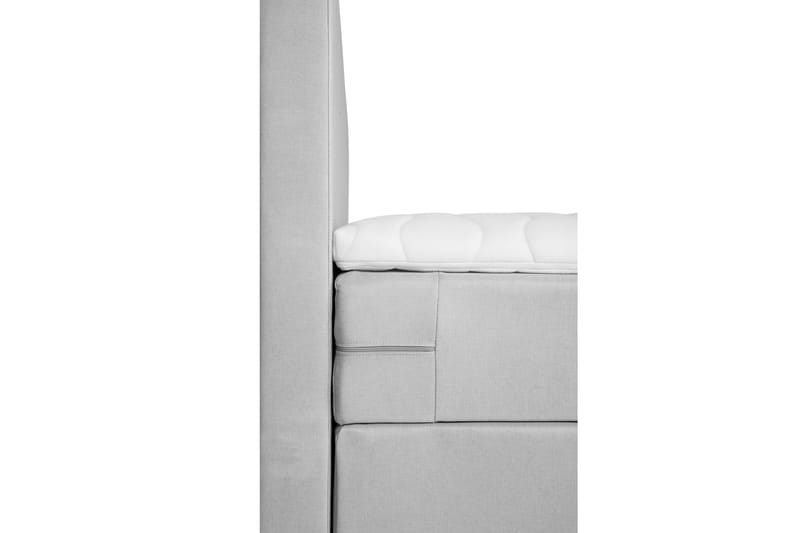 Happy Sengepakke Kontinentalseng 120x200 cm  - Lysegrå - Komplett sengepakke - Kontinentalsenger