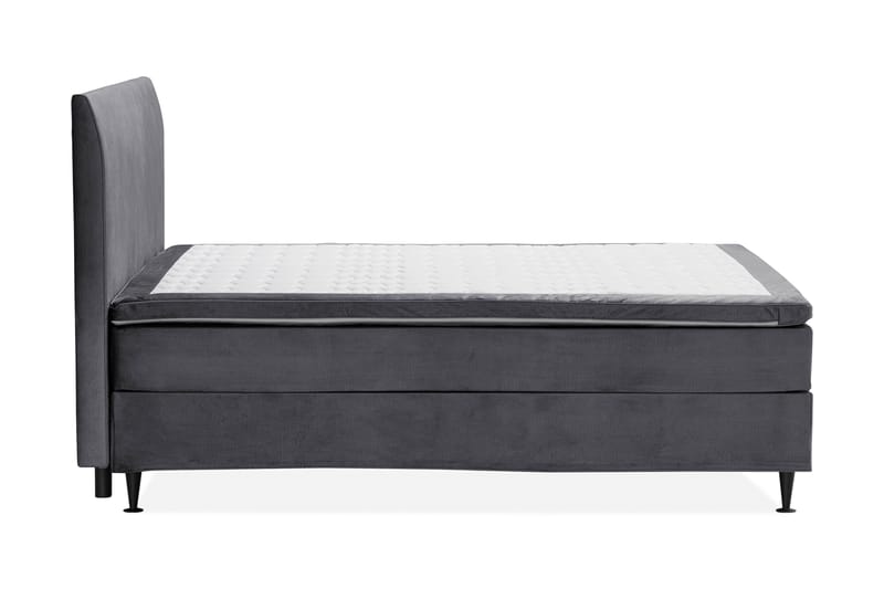 Happy Pluss Sengepakke Kontinentalseng 180x200 cm - Mørkegrå - Komplett sengepakke - Kontinentalsenger