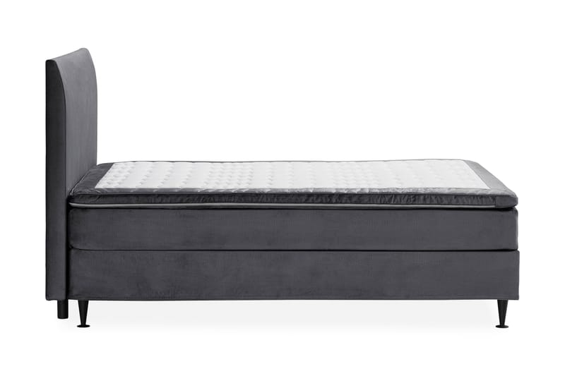 Happy Pluss Sengepakke Kontinentalseng 140x200 cm  - Mørkegrå - Komplett sengepakke - Kontinentalsenger