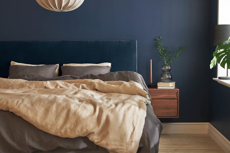 Happy Pluss kontinentalseng 160x200 - Mørkeblå - Komplett sengepakke - Kontinentalsenger