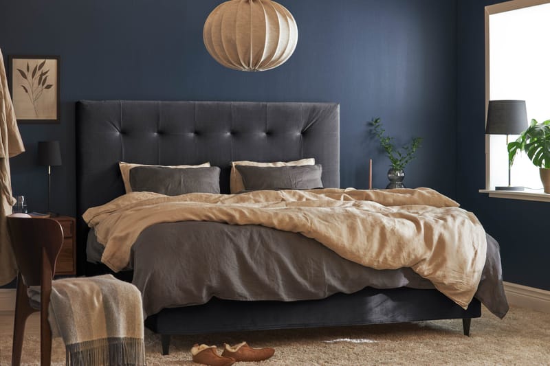 Happy Pluss Sengepakke Kontinentalseng 180x200 - Mørkegrå - Møbler - Senger - Kontinentalsenger