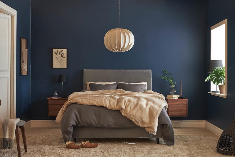 Happy Pluss Kontinentalseng - Grå - Møbler - Senger - Kontinentalsenger