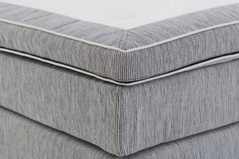 Hilton Deluxe 120 Kontinentalseng - Lysegrå - Møbler - Senger - Kontinentalsenger