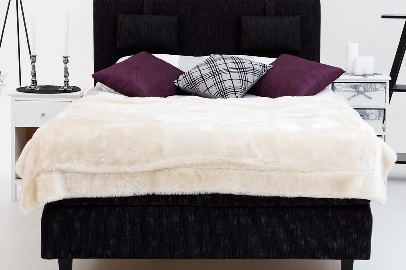 Hilton Deluxe Kontinentalseng 120 - Svart - Møbler - Senger - Kontinentalsenger