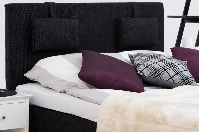 Hilton Deluxe Kontinentalseng 120 - Svart - Møbler - Senger - Kontinentalsenger