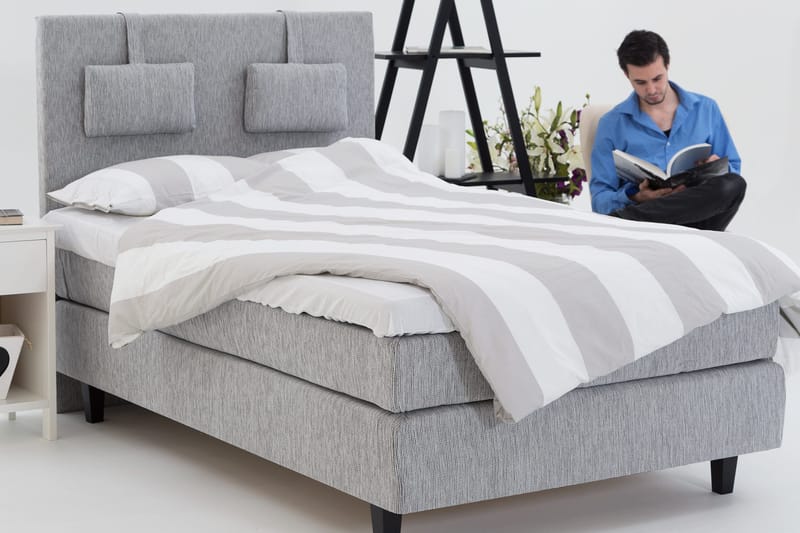 Hilton Deluxe Kontinentalseng 140 - Lysegrå - Møbler - Senger - Kontinentalsenger