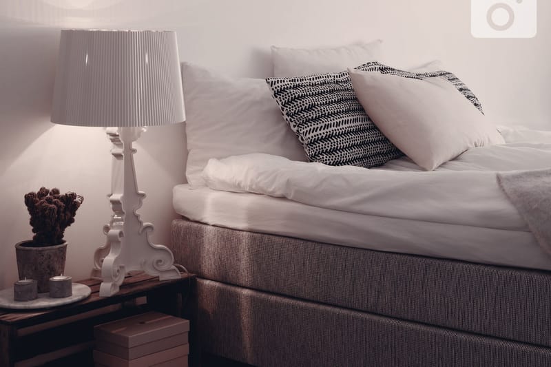 Hilton Deluxe Kontinentalseng 180 - Lysegrå - Møbler - Senger - Kontinentalsenger