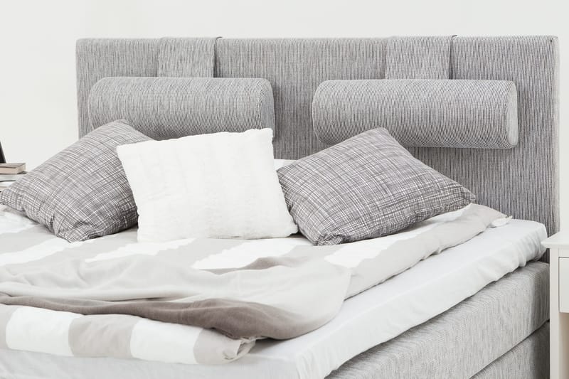 Hilton Deluxe Kontinentalseng 180 - Lysegrå - Møbler - Senger - Kontinentalsenger