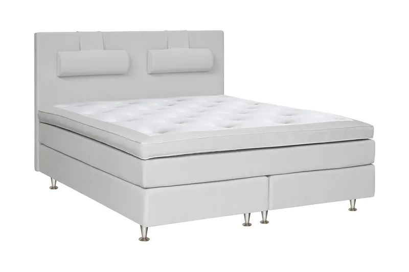 HILTON DELUXE Kontinentalseng 180 Malaga Lysegrå - Møbler - Senger - Kontinentalsenger