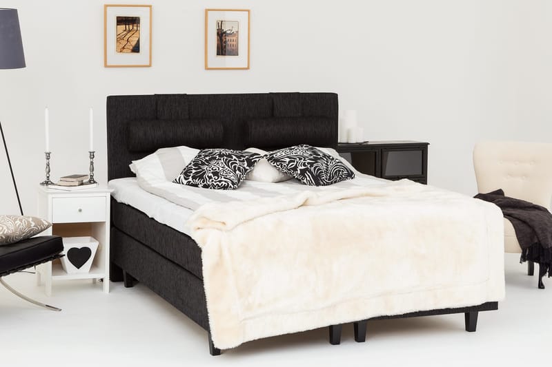 Hilton Deluxe Kontinentalseng 180 - Svart - Møbler - Senger - Kontinentalsenger