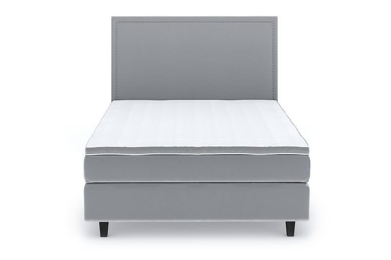 Hilton Luxury Velvet 120x200 - Lysegrå - Møbler - Senger - Kontinentalsenger