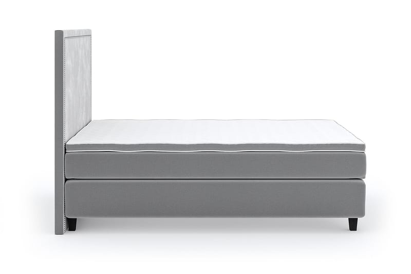 Hilton Luxury Velvet 120x200 - Lysegrå - Møbler - Senger - Kontinentalsenger