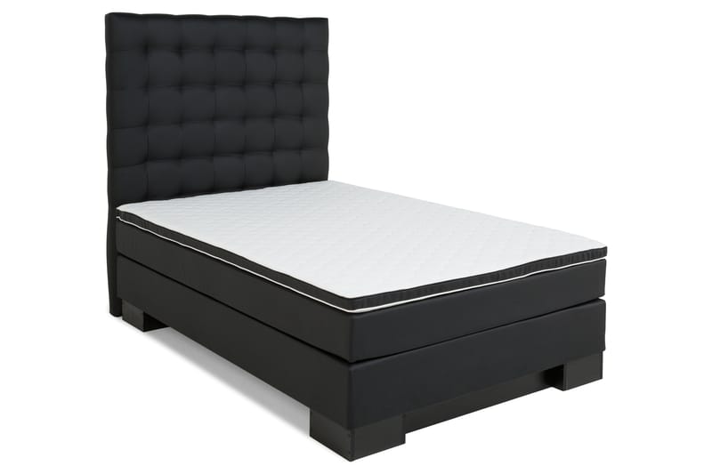 Hilton Lyx Komplett sengepakke 120 - Svart PU Sokkel - Komplett sengepakke - Kontinentalsenger