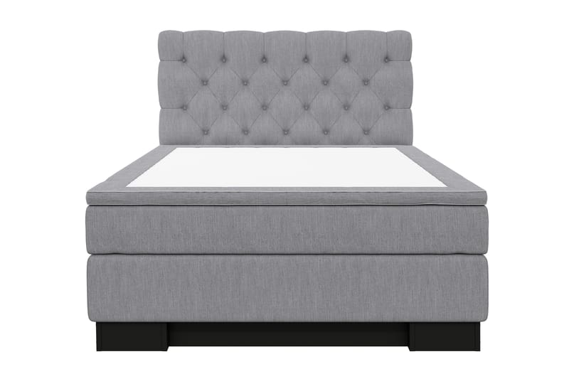 Hilton Lyx Komplett Sengepakke 120x200 - Lysegrå - Møbler - Senger - Komplett sengepakke
