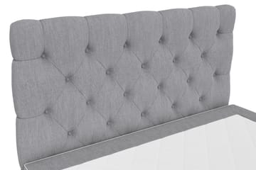 Hilton Lyx Komplett Sengepakke 120x200 - Lysegrå - Møbler - Senger - Komplett sengepakke