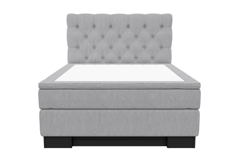 Hilton Lyx Komplett Sengepakke 120x210 - Lysegrå - Møbler - Senger - Komplett sengepakke