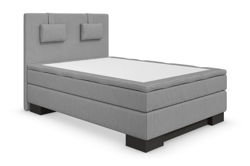 Hilton Lyx Komplett Sengepakke 120x210 - Lysegrå - Møbler - Senger - Komplett sengepakke