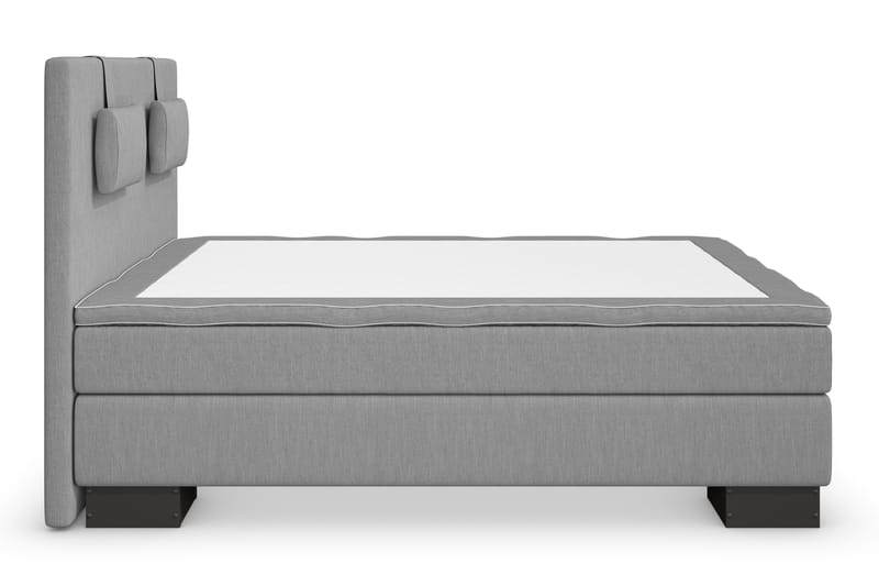 Hilton Lyx Komplett Sengepakke 120x210 - Lysegrå - Møbler - Senger - Komplett sengepakke