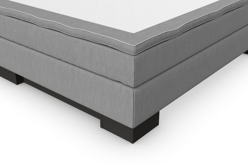 Hilton Lyx Komplett Sengepakke 120x210 - Lysegrå - Møbler - Senger - Komplett sengepakke