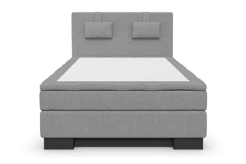 Hilton Lyx Komplett Sengepakke 140 cm Lysgrå - Svart Sokkel - Møbler - Senger - Komplett sengepakke