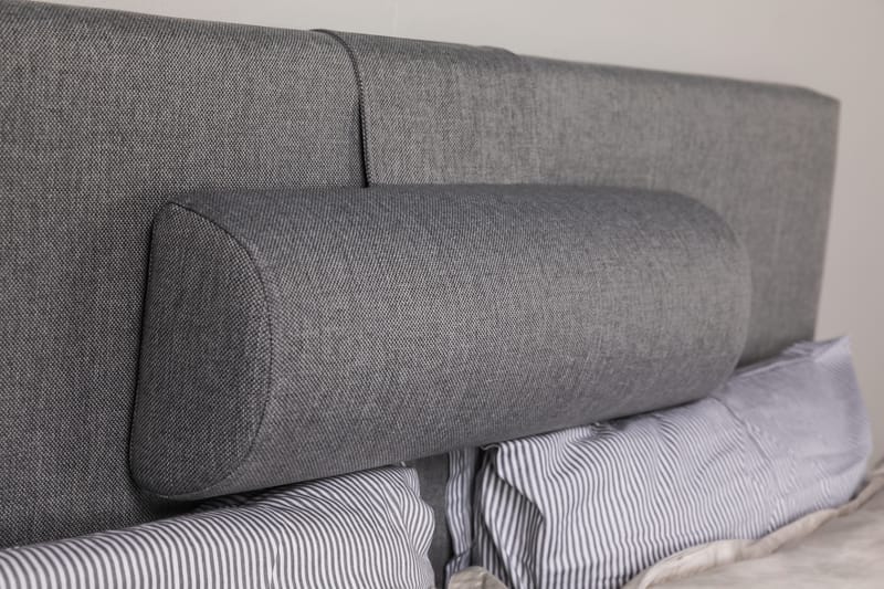 Hilton Lyx Komplett Sengepakke 140 cm Lysgrå - Svart Sokkel - Møbler - Senger - Komplett sengepakke