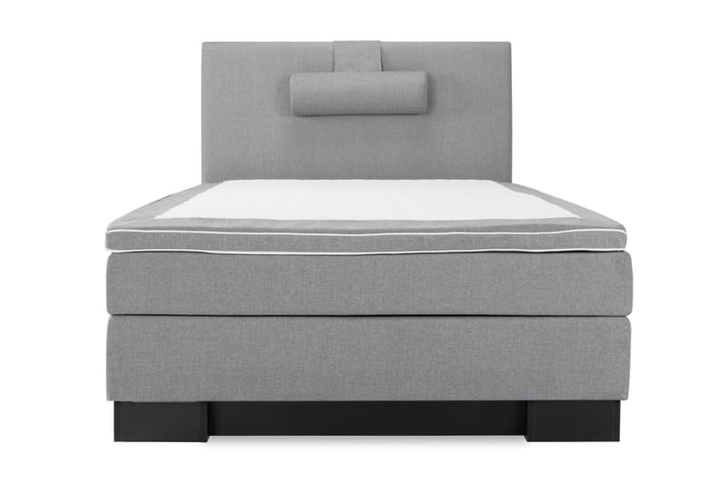 Hilton Lyx Komplett Sengepakke 140 cm Lysgrå - Svart Sokkel - Møbler - Senger - Komplett sengepakke