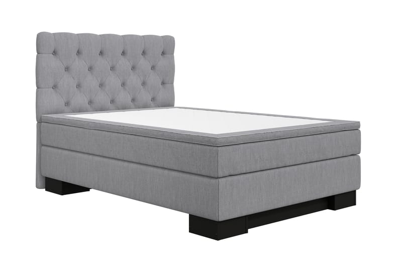 Hilton Lyx Komplett Sengepakke 140x210 - Lysegrå - Møbler - Senger - Komplett sengepakke