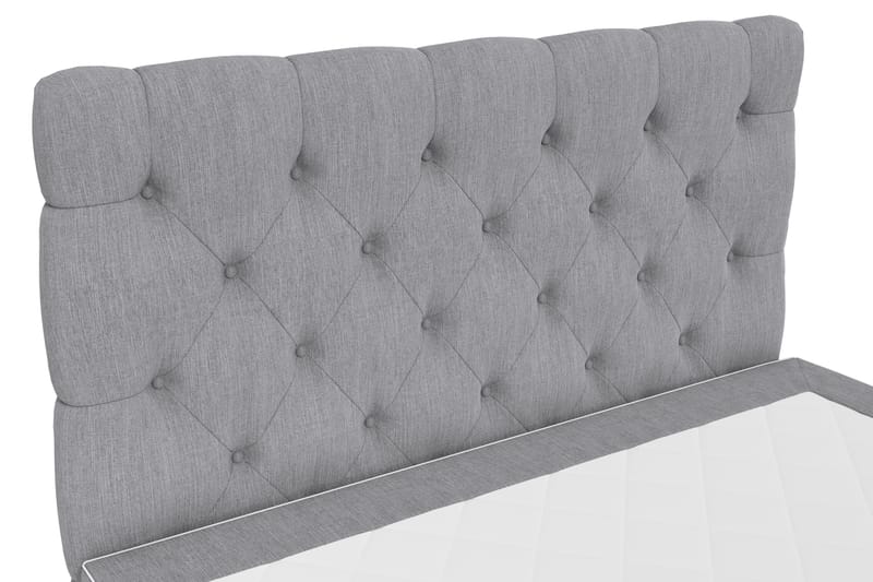 Hilton Lyx Komplett Sengepakke 140x210 - Lysegrå - Møbler - Senger - Komplett sengepakke