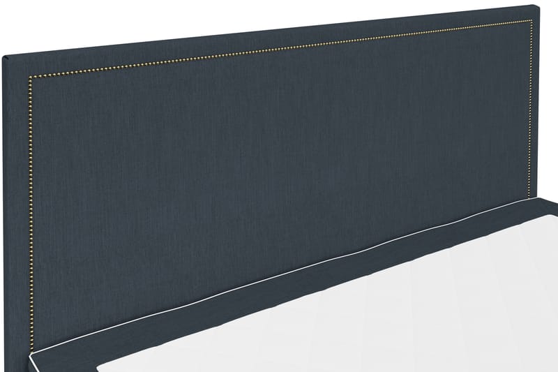 Hilton Lyx Komplett Sengepakke 180x210 Amiral Sengegavl Rett - Mørkblå - Møbler - Senger - Komplett sengepakke