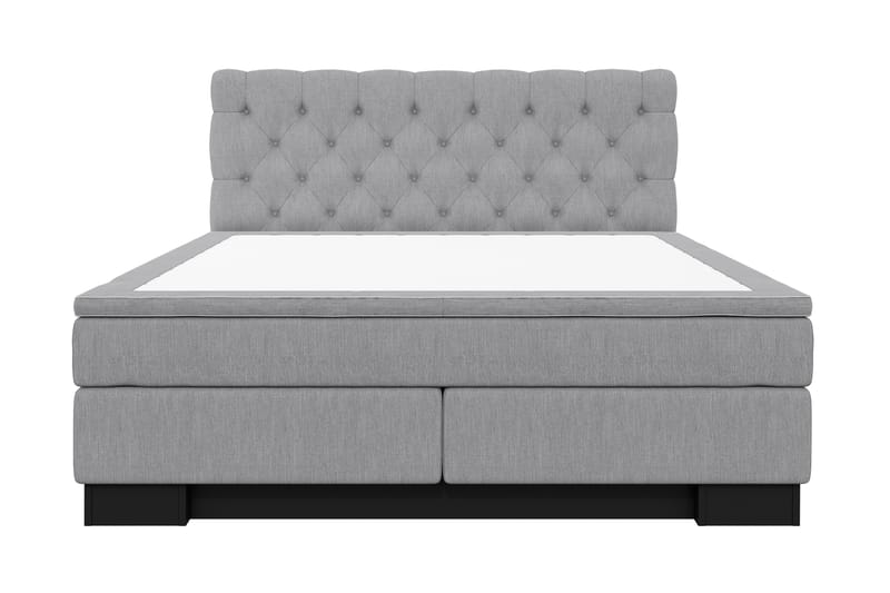 Hilton Lyx Komplett Sengepakke 180x210 - Lysegrå - Møbler - Senger - Komplett sengepakke