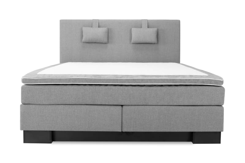 Hilton Lyx Komplett Sengepakke 180x210 - Lysegrå - Møbler - Senger - Komplett sengepakke