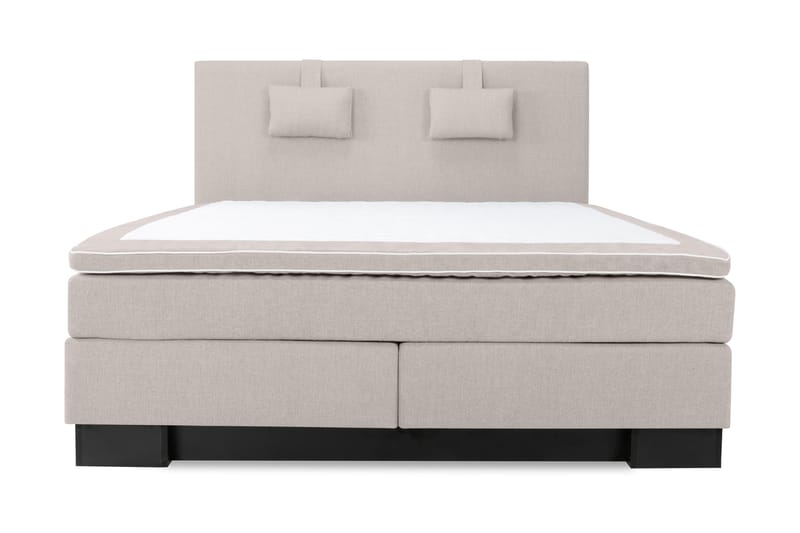 Hilton Lyx Komplett Sengepakke 210x210 - Beige - Møbler - Senger - Komplett sengepakke
