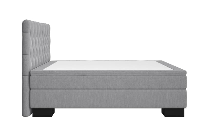 Hilton Lyx Komplett Sengepakke 210x210 - Lysegrå - Møbler - Senger - Komplett sengepakke