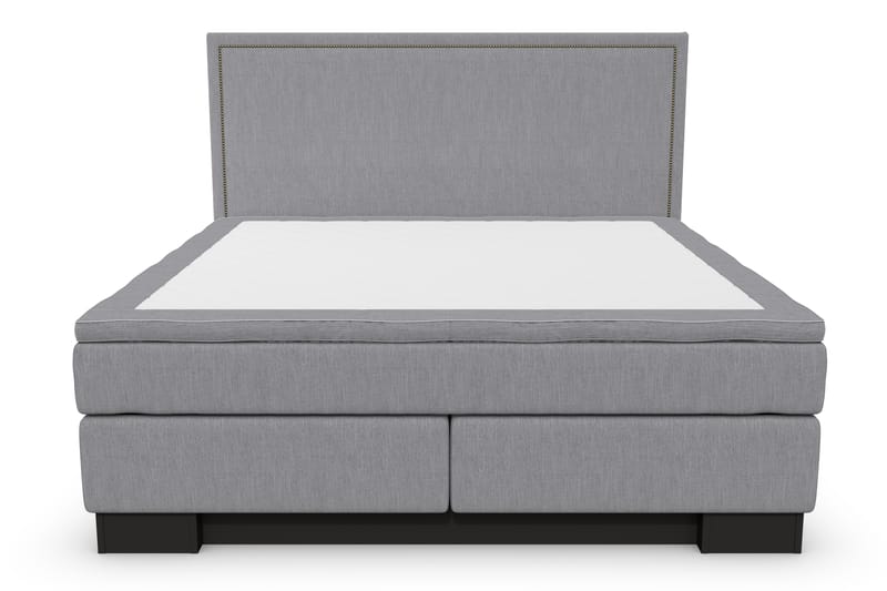 Hilton Lyx Komplett Sengpakke 160x210 Amiral Gavl Rett - Lysegrå - Møbler - Senger - Komplett sengepakke