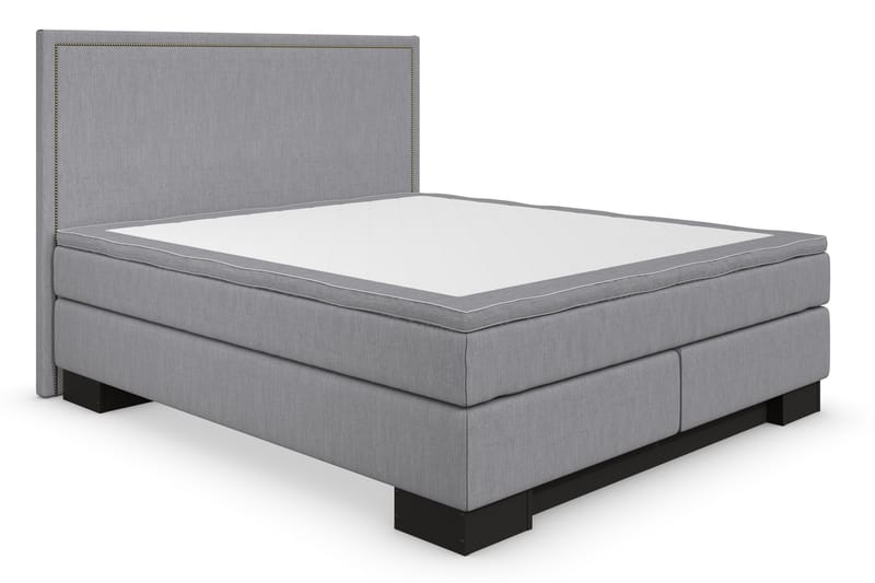 Hilton Lyx Komplett Sengpakke 160x210 Amiral Gavl Rett - Lysegrå - Møbler - Senger - Komplett sengepakke