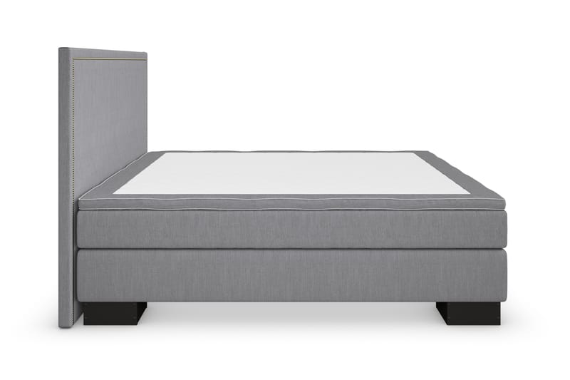 Hilton Lyx Komplett Sengpakke 160x210 Amiral Gavl Rett - Lysegrå - Møbler - Senger - Komplett sengepakke