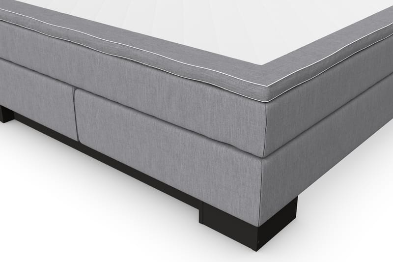 Hilton Lyx Komplett Sengpakke 160x210 Amiral Gavl Rett - Lysegrå - Møbler - Senger - Komplett sengepakke